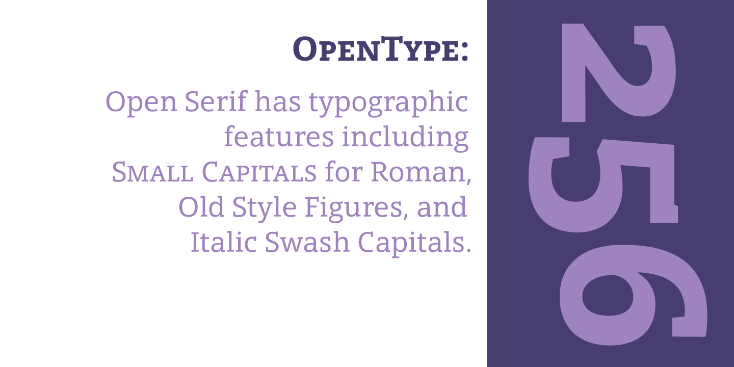 Example font Open Serif #3
